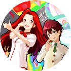 游乐场男女跑酷游戏图标