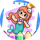 儿童画画涂色本游戏图标